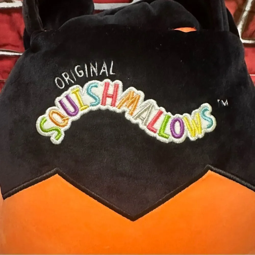 Squishmallows 12” Emily Treat pail Halloween Bat Pumpkin